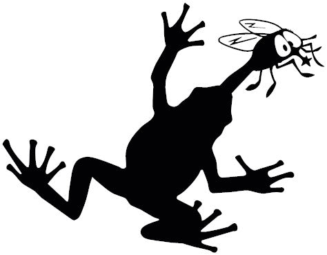 Frog Eating Bug Decal