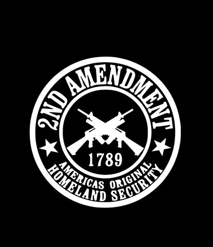 2nd Amendment America's Original Homeland Security vinyl sticker - Vinyl  Mayhem