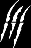 Claw Marks Car Headlight Vinyl Decal Split Design Sport Car Edition Genuine Brand Available in 10 Colors